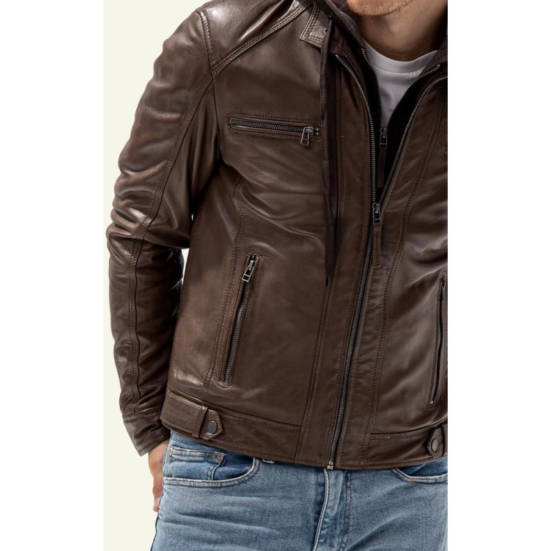 BLouson cuir Serge Pariente