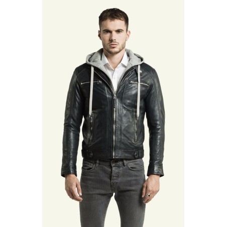 BLouson cuir Serge Pariente