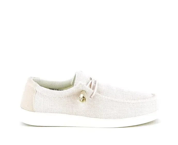 Mocassin Slip-on - Toile Beige - Denis