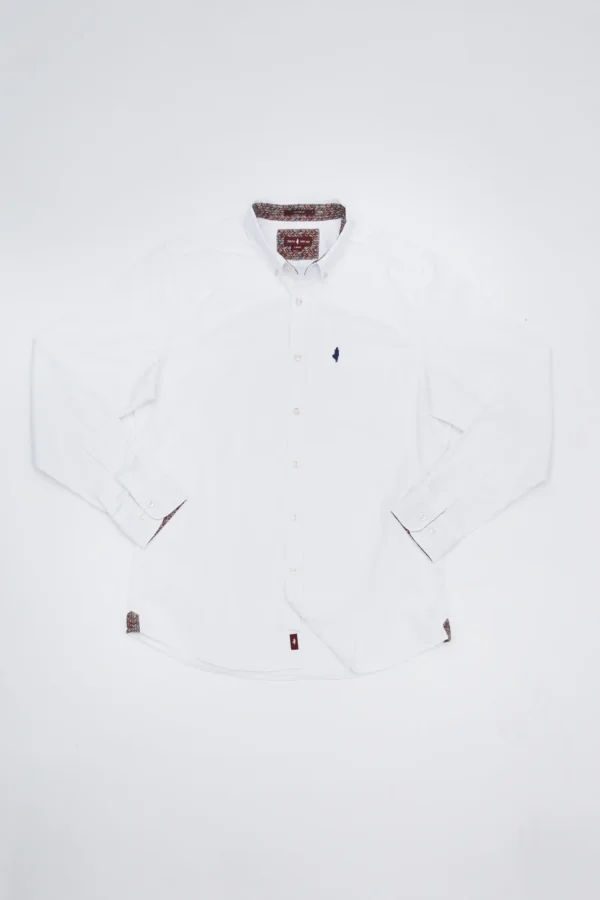 Chemise gabardine de coton Blanc - MCS