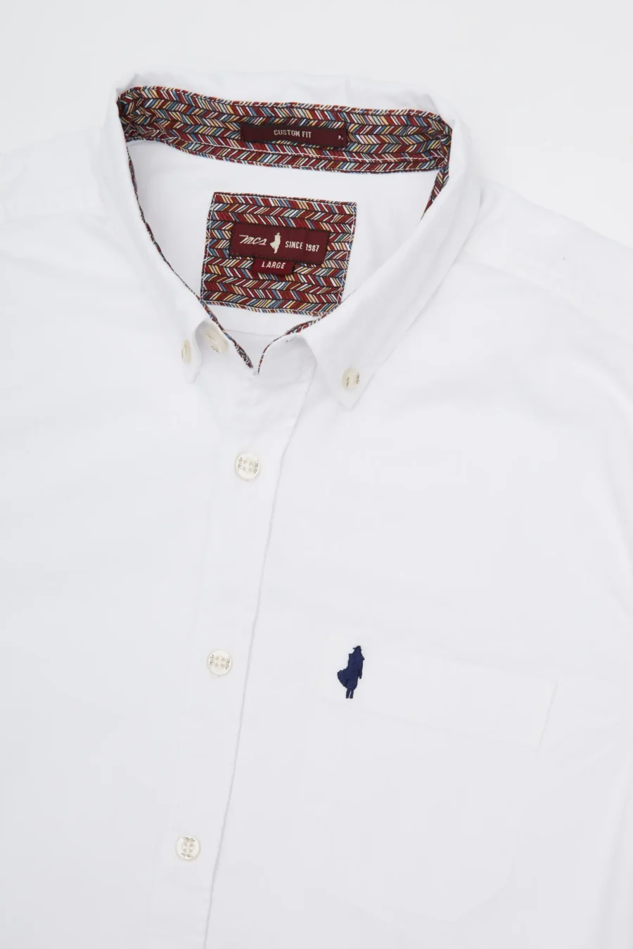 Chemise gabardine de coton Blanc - MCS – Image 2