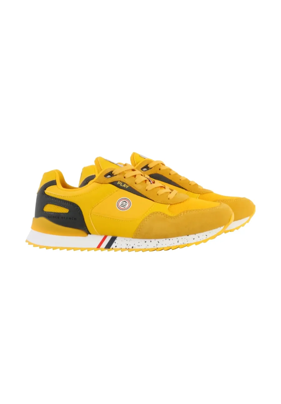 Serge Blanco Chamonix vintage canvas jaune citron
