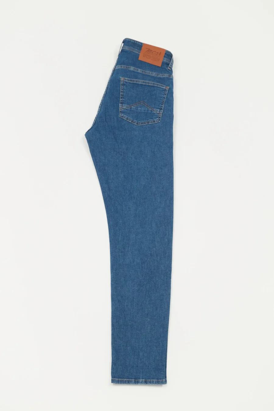Jean regular tapered stone washed Bleu - MCS – Image 2