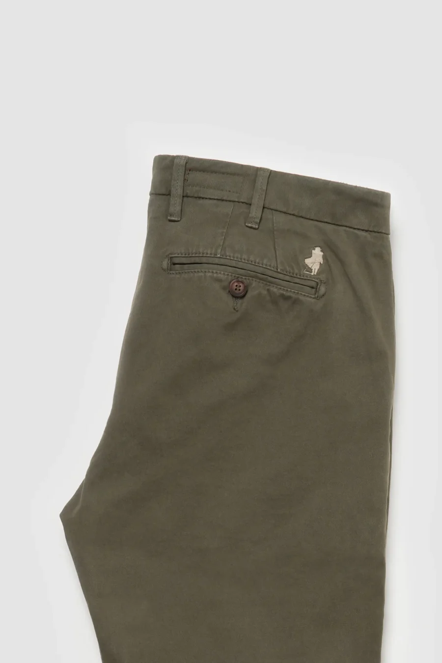 Pantalon chino gabardine Vert kaki - MCS – Image 3
