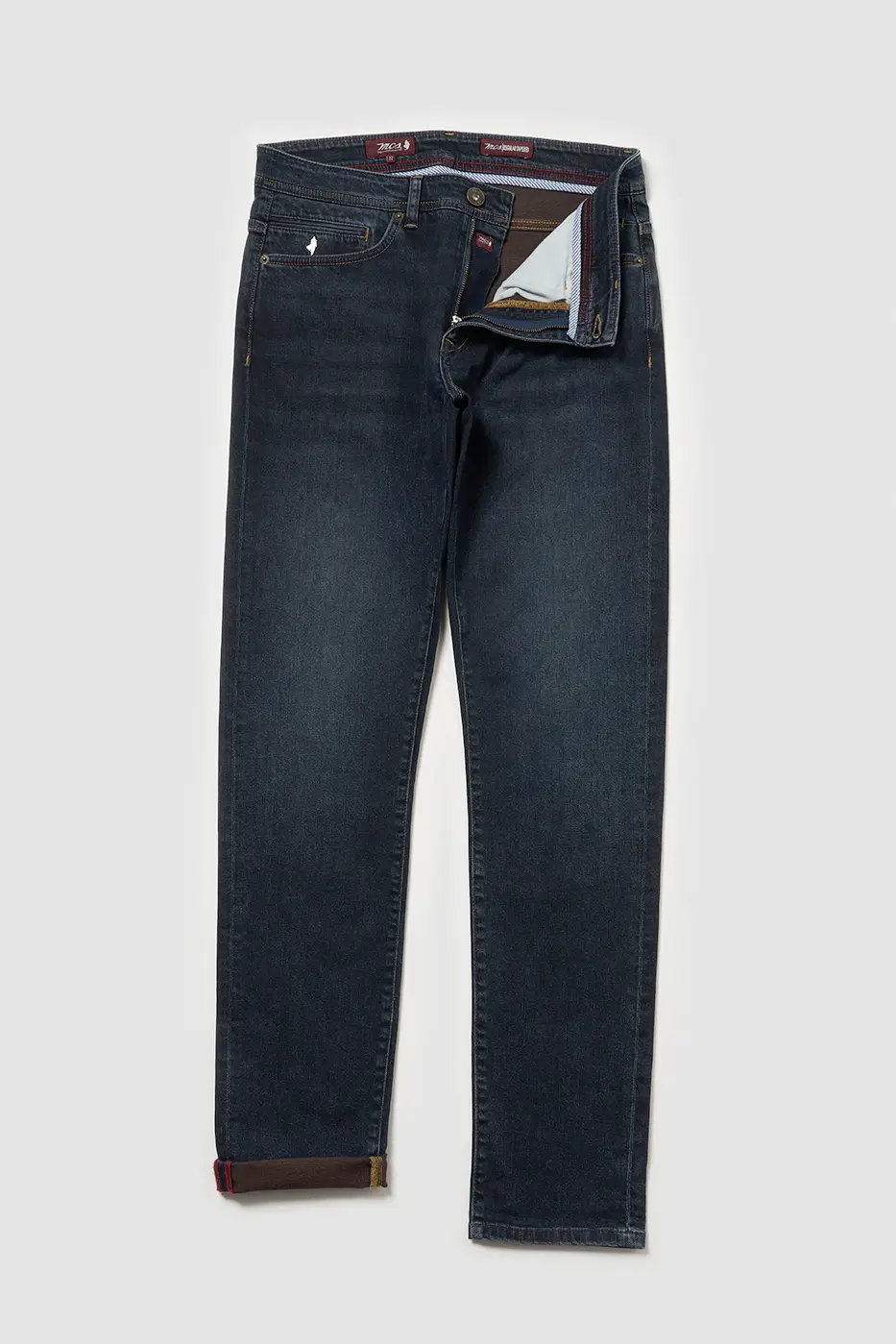 Jean regular tapered deux tons Bleu – MCS