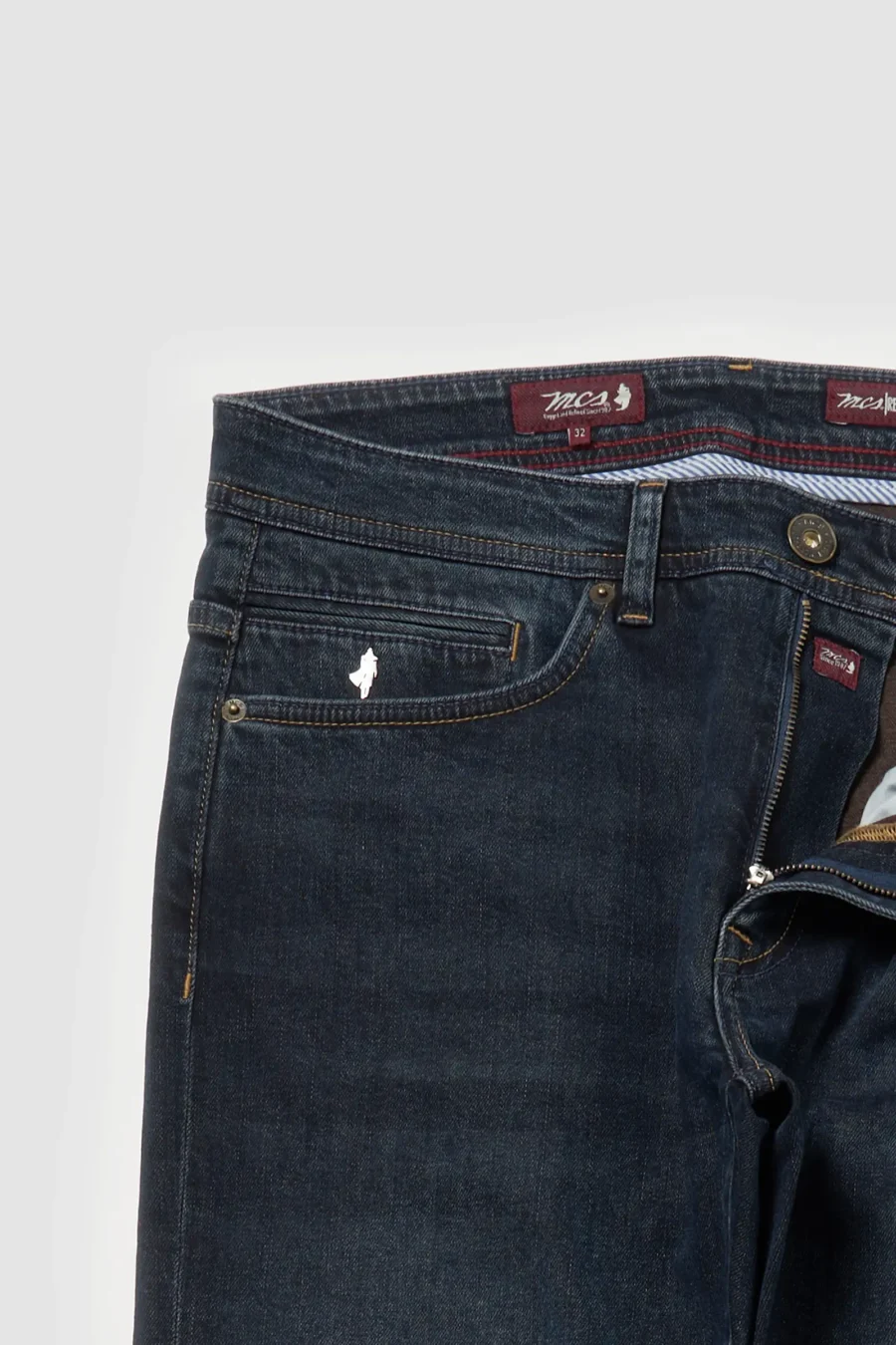 Jean regular tapered deux tons Bleu - MCS – Image 2