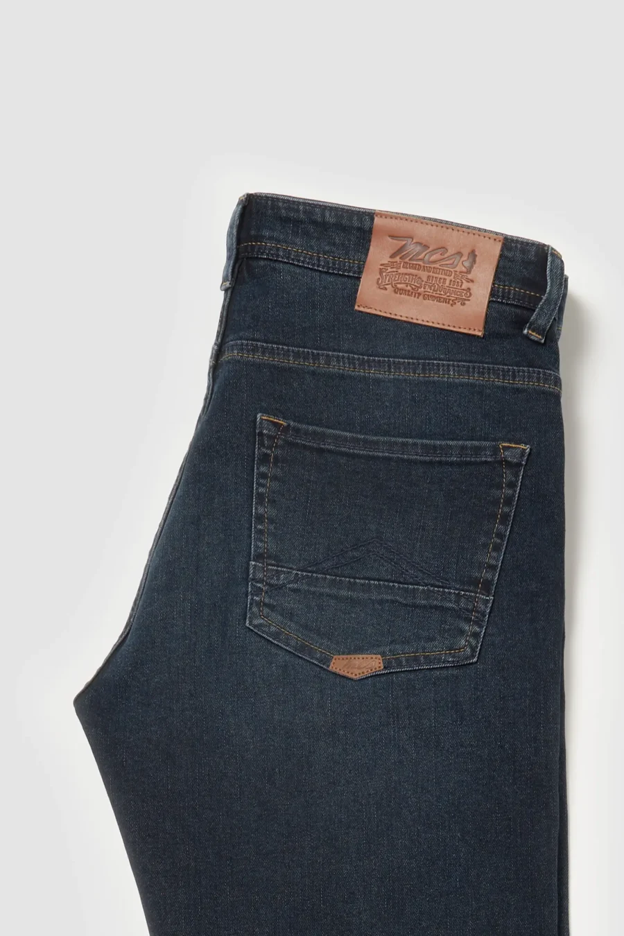 Jean regular tapered deux tons Bleu - MCS – Image 4
