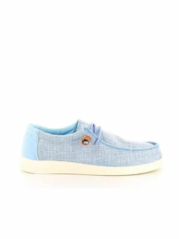 Mocassin Slip-on - Toile Bleu - Denis