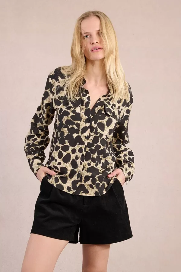 Chemise fluide, imprimé animalier Molly Bracken