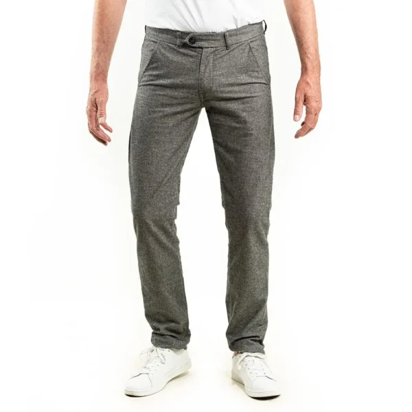 L36 pantalon Gris Chiné | coupe droite