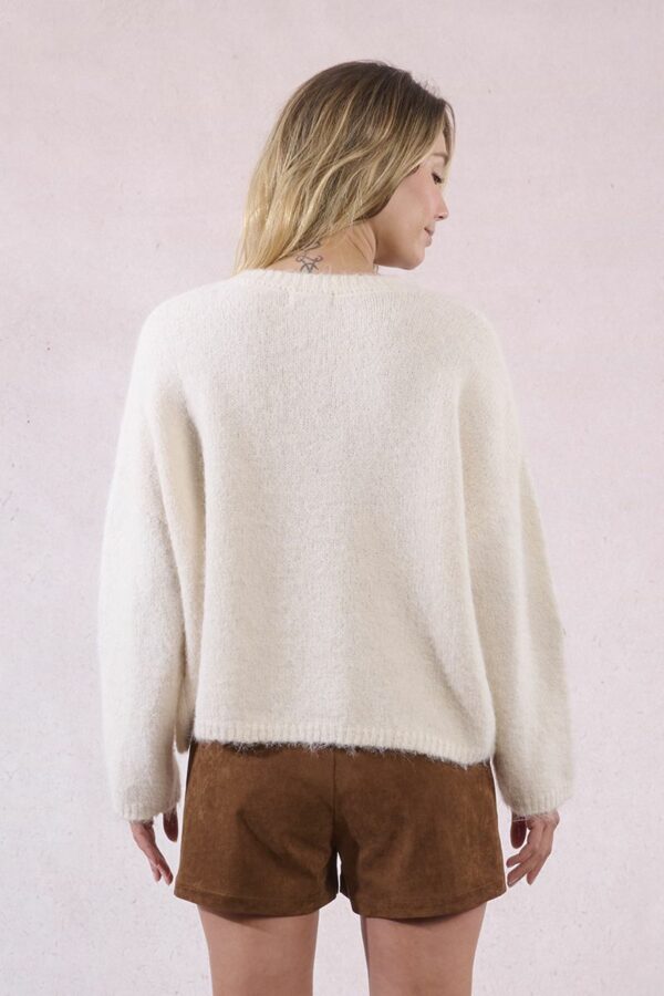 Pull en maille et fleurs sequins Molly bracken