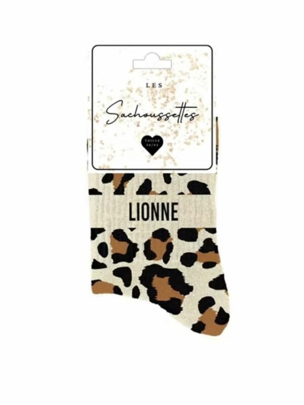 Chaussettes à Motif Lionne