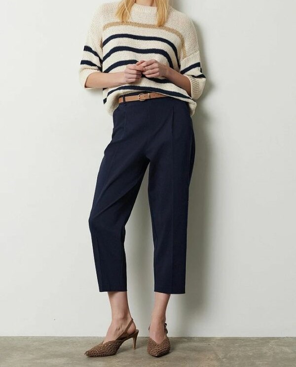 Pull tricoté à rayures femme BSB