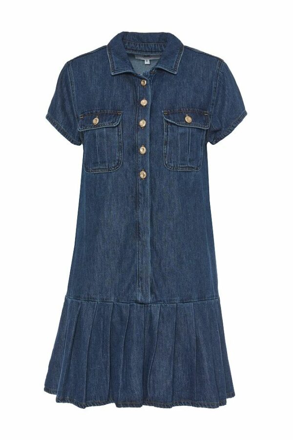 Mini-robe plissée en jean BSB