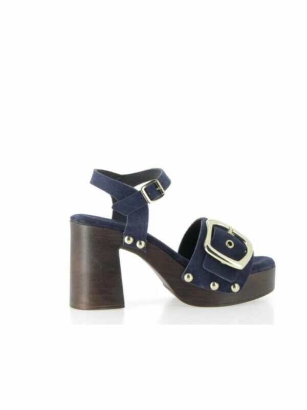 Sandales à talon Coco et Abricot CARPIQUET BLEU MARINE