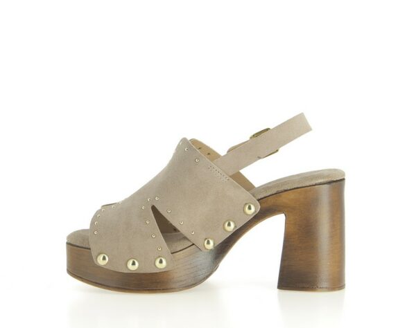 Sandales à talon Coco et Abricot CAROLLES TAUPE – Image 4