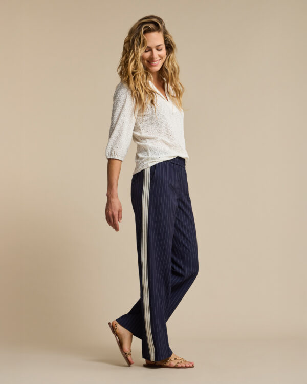 Palazzo Red Button Claudette bleu nuit