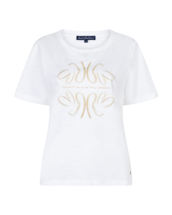 T-shirt Red Button Temmy Butterfly blanc