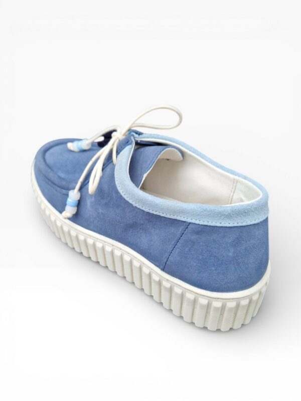 Baskets femme bleu Amathay Coco et Abricot – Image 4