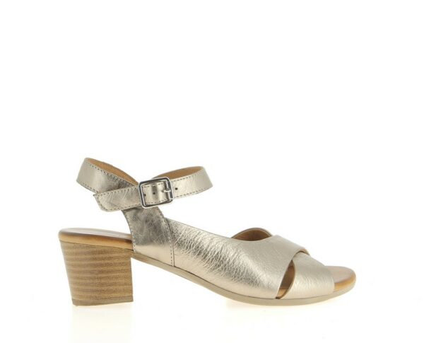 Sandales à talon Coco et Abricot MANDAGOUT CHAMPAGNE