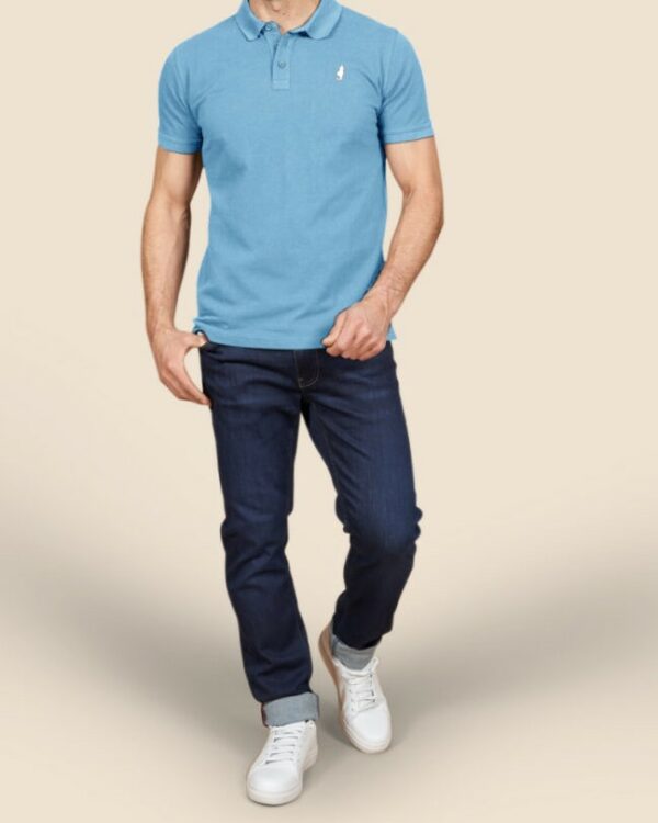 Polo Homme piqué uni MCS