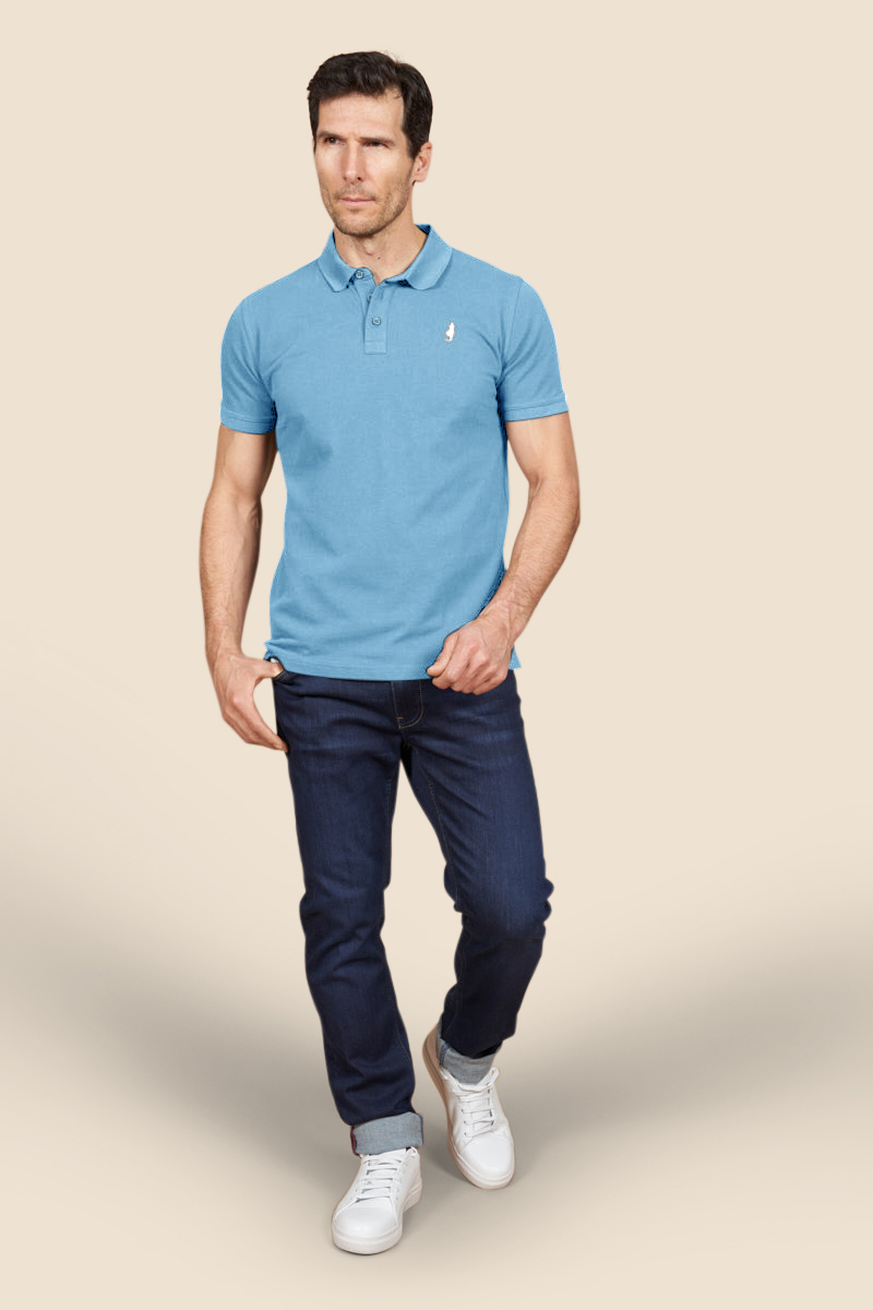 Polo Homme piqué uni MCS