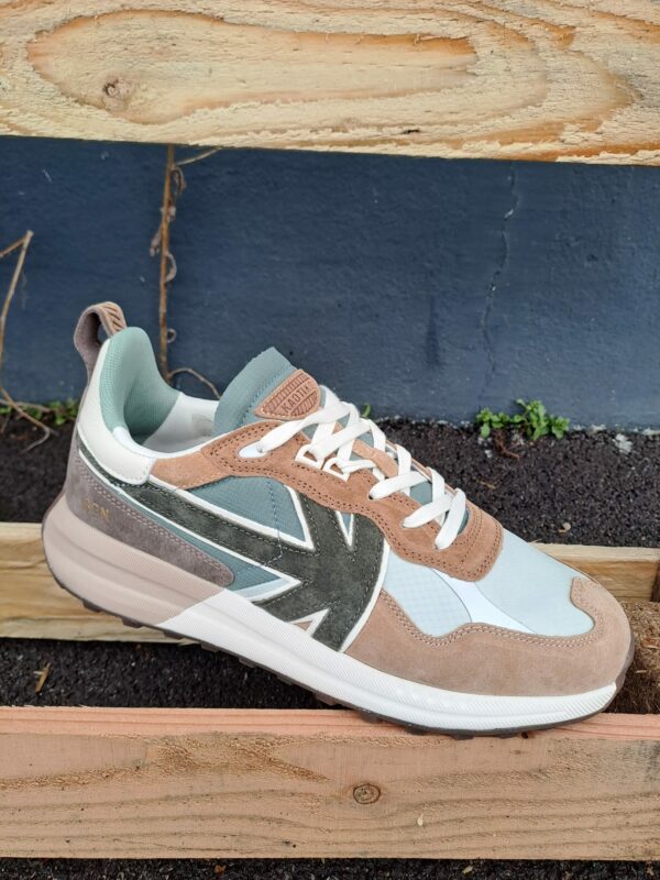 Baskets Homme KAOTIKO Vancouver Wood Marron et Bleu