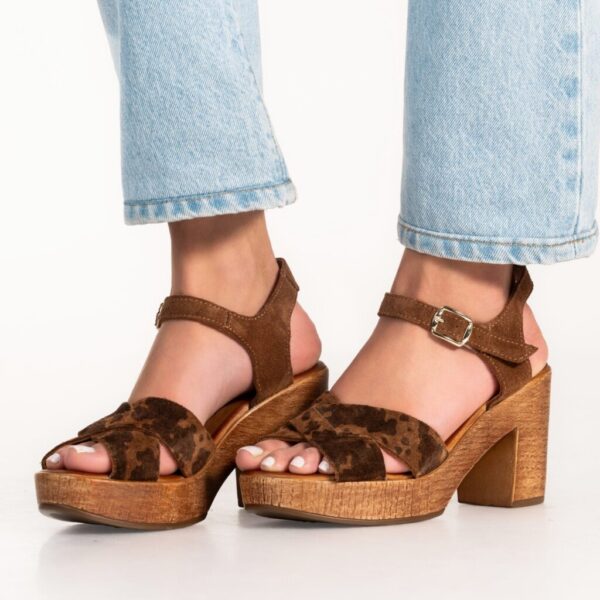 Sandales à talons MUSIEGE TIRAMISU Coco et Abricot