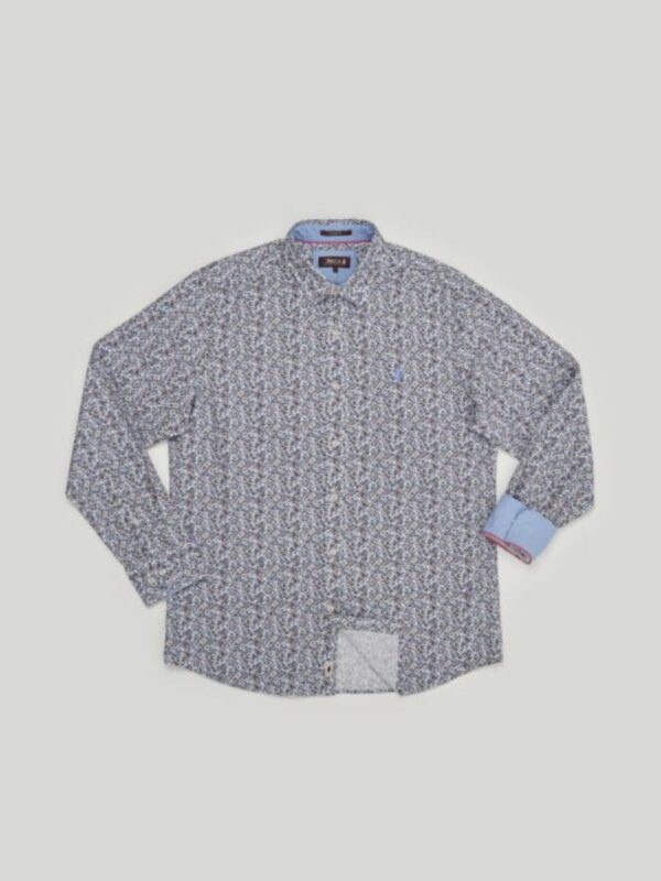 Chemise Homme imprimée à motifs fleurs MCS