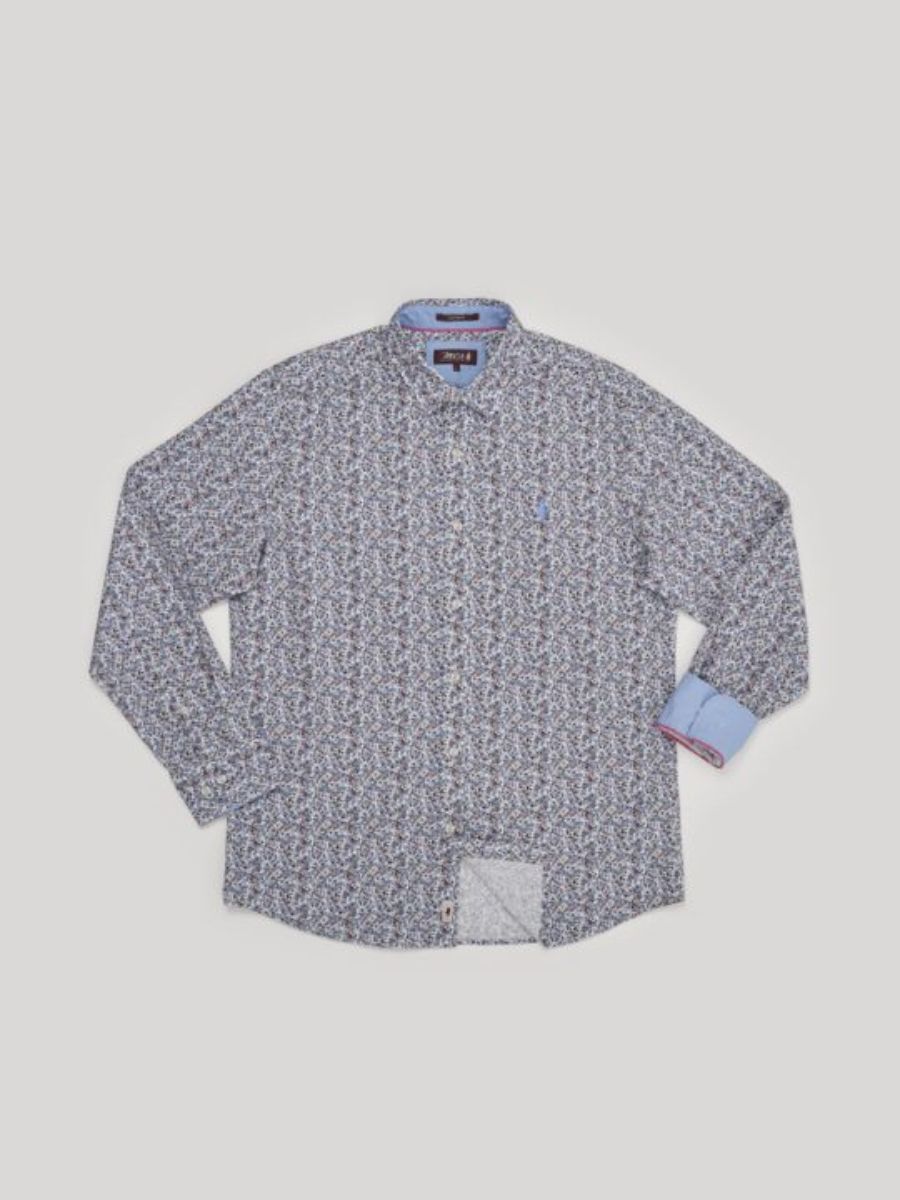Chemise Homme imprimée à motifs fleurs MCS