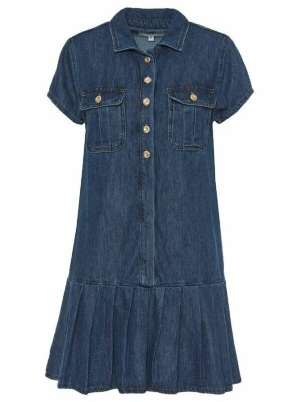 Mini-robe plissée en jean BSB
