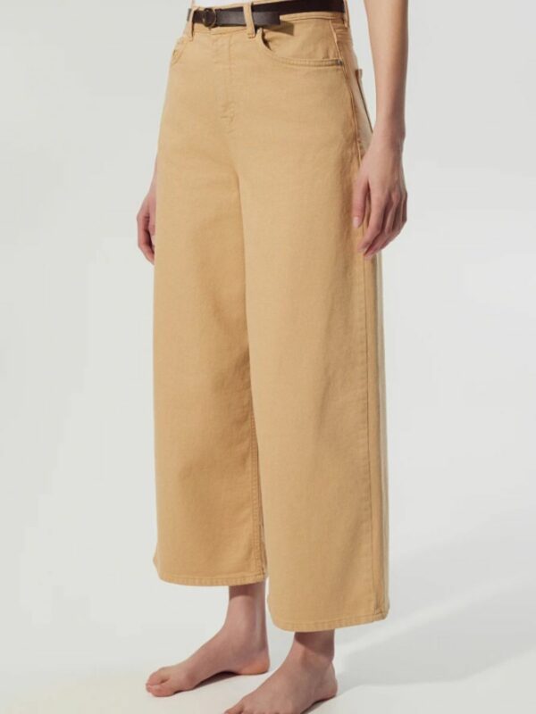 Pantalon 7/8 femme denim sable BSB