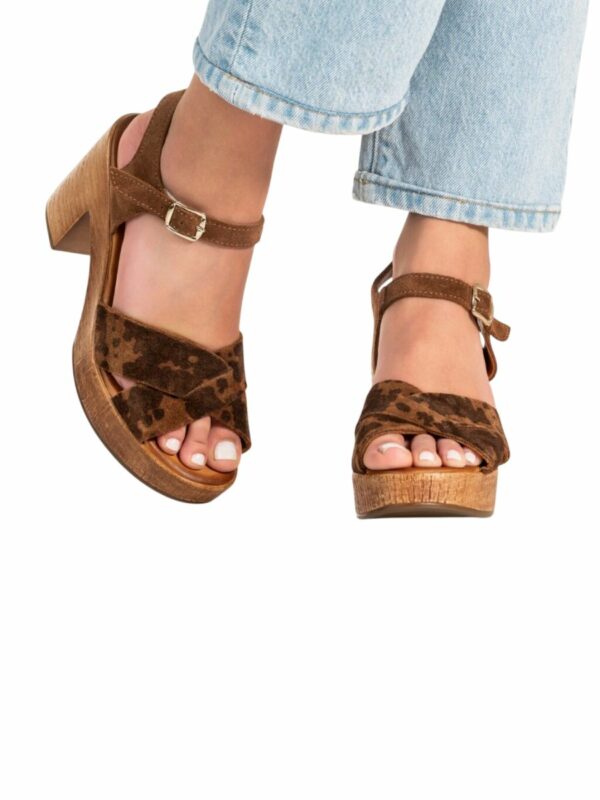 Sandales à talons MUSIEGE TIRAMISU Coco et Abricot