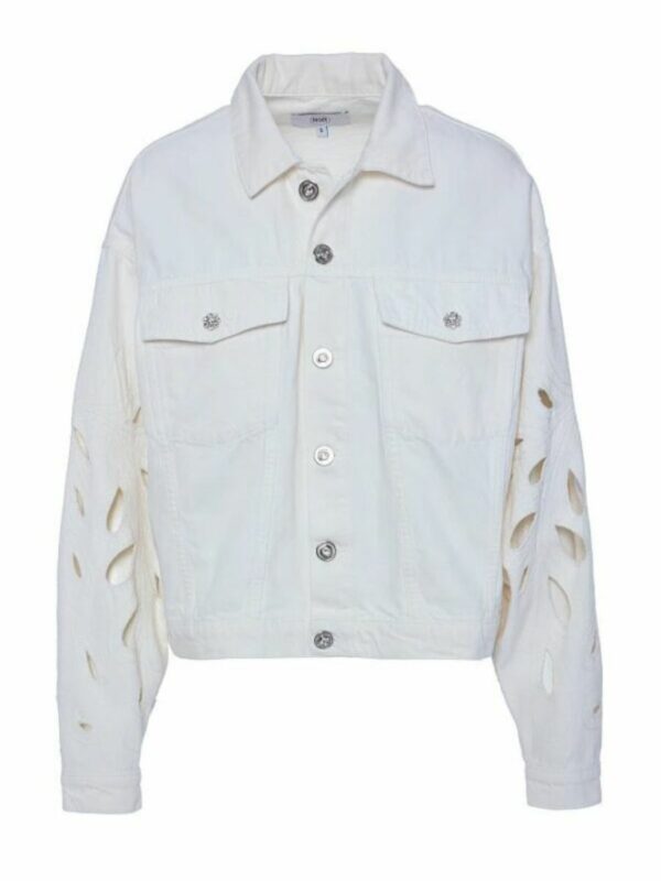 Veste jean blanc femme BSB