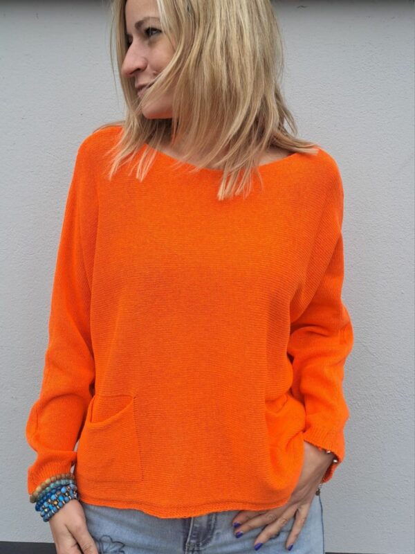 Pull à col bateau et poches plaquées Alexandre Laurent