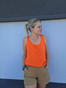 débardeur en maille irange