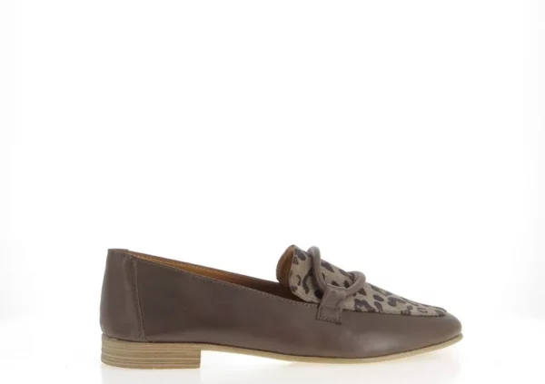 Mocassins ESPARROS LEATHER-BIG LEOP-LEATHER - Praline
