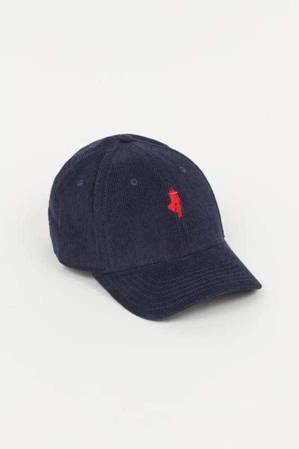 Casquette en velours Bleu marine - MCS