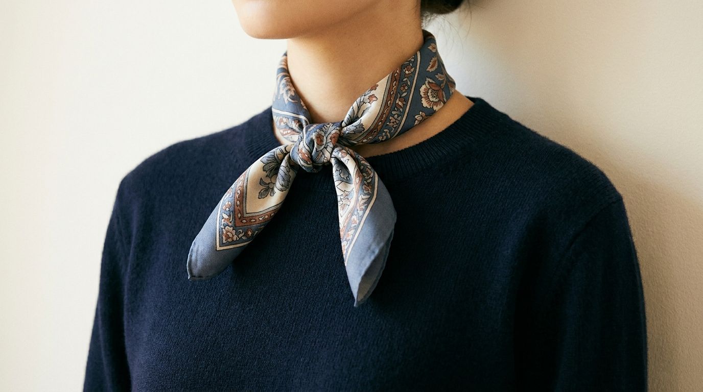 Faire tenir son foulard sans l’abîmer — foulard