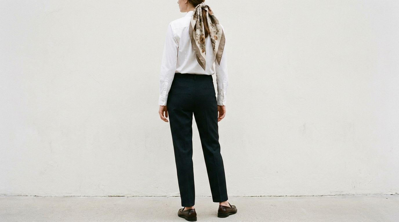 Le carré sur la tête — foulard carré