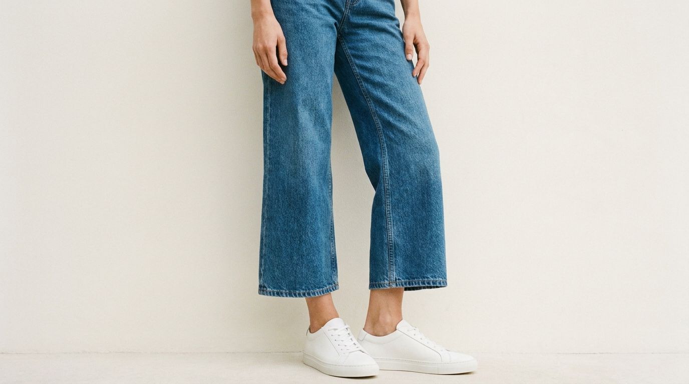 Baskets et pantalon large — pantalon large