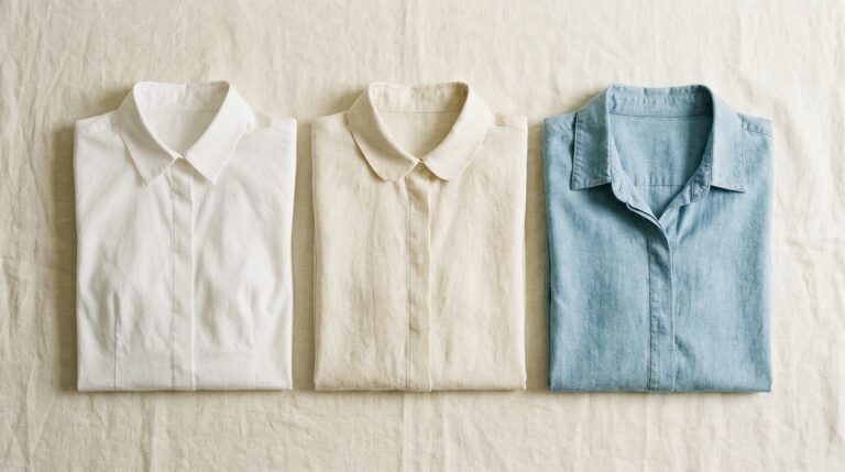La coupe décide du geste — chemise femme