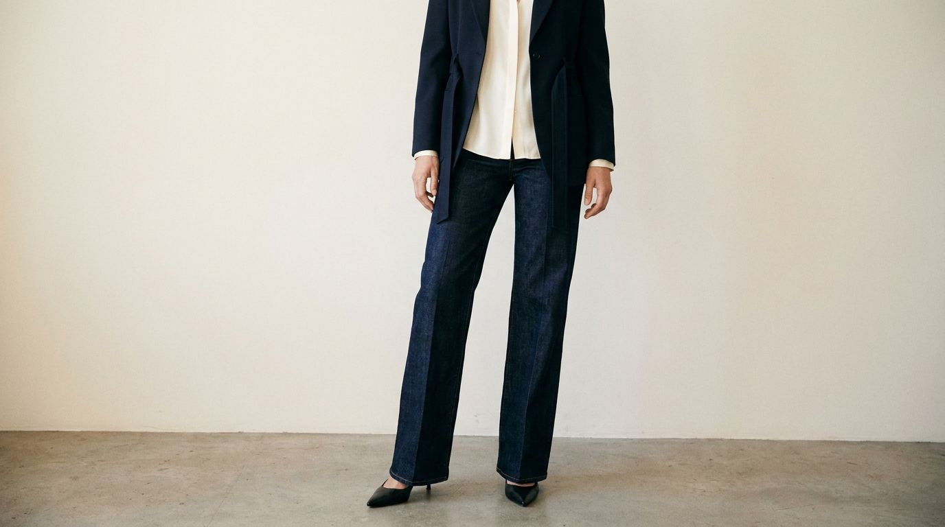Le jean large habillé — jean large