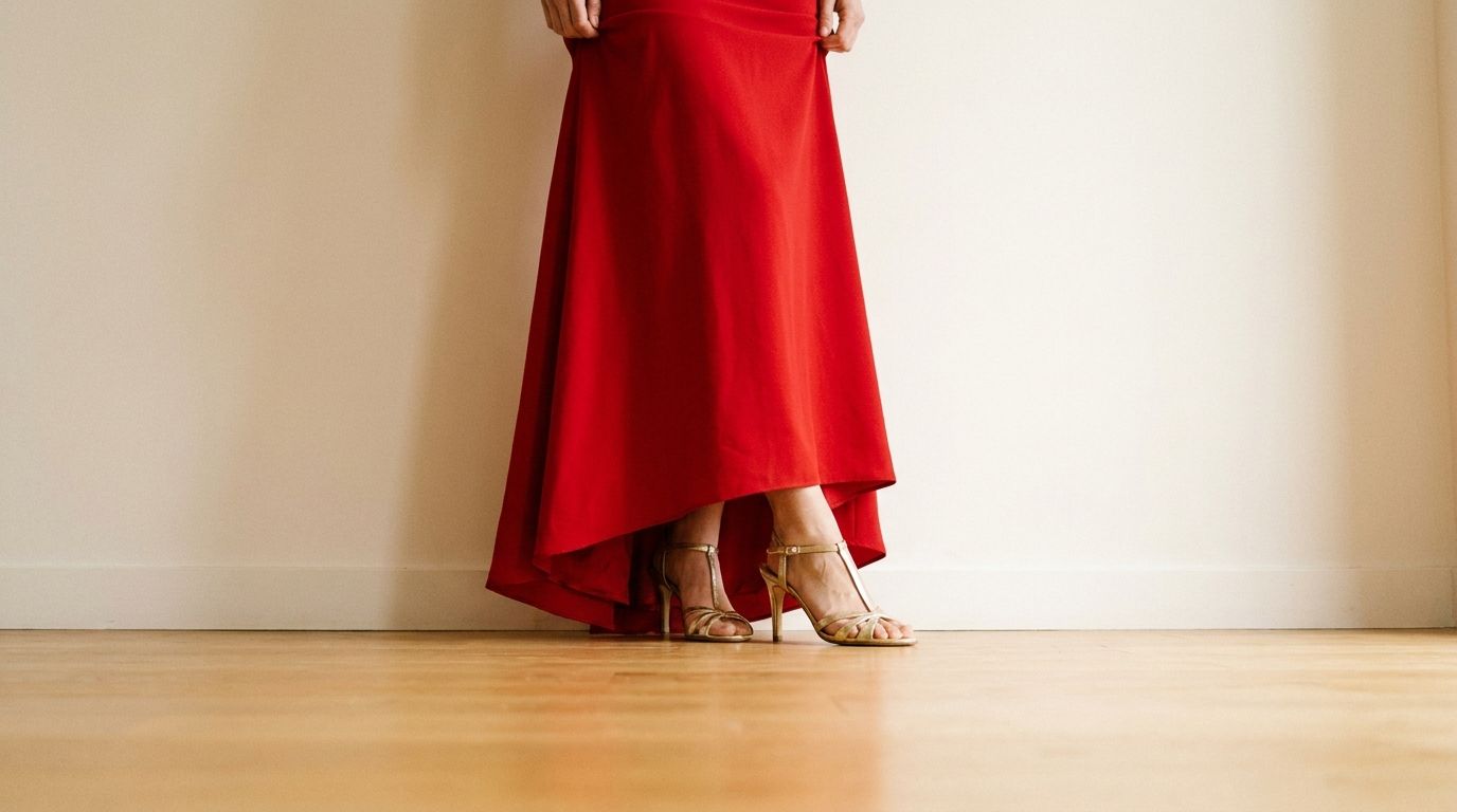 La robe rouge pour un mariage — chaussure robe rouge