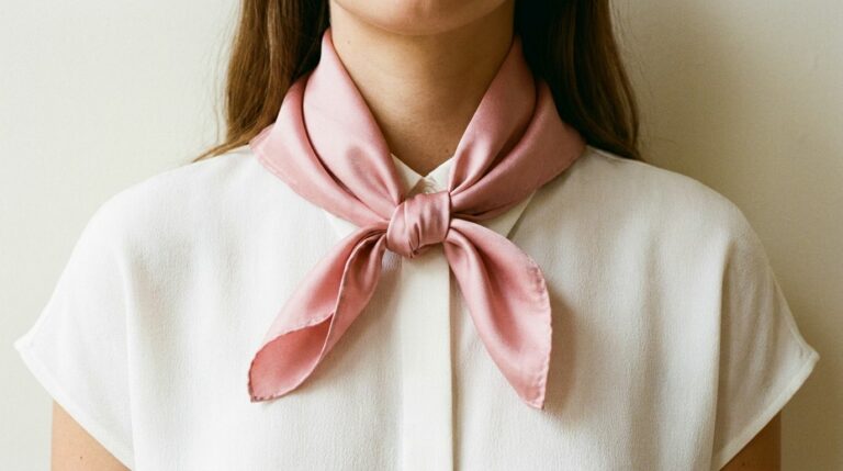 Les nouages qui tiennent sur la soie — foulard en soie