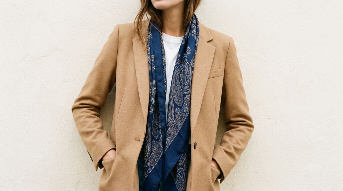 Les looks avec un foulard en soie — foulard en soie