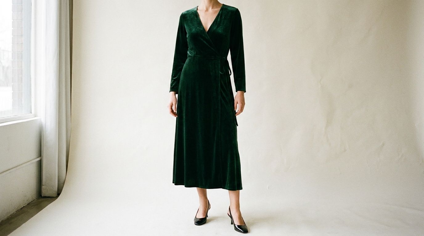 Selon l’occasion — chaussure et robe verte