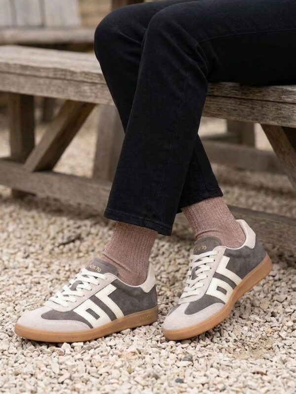 Baskets Back70 Cloud Fw26-V005 Velvet Taupe/Butter 70, vue portée