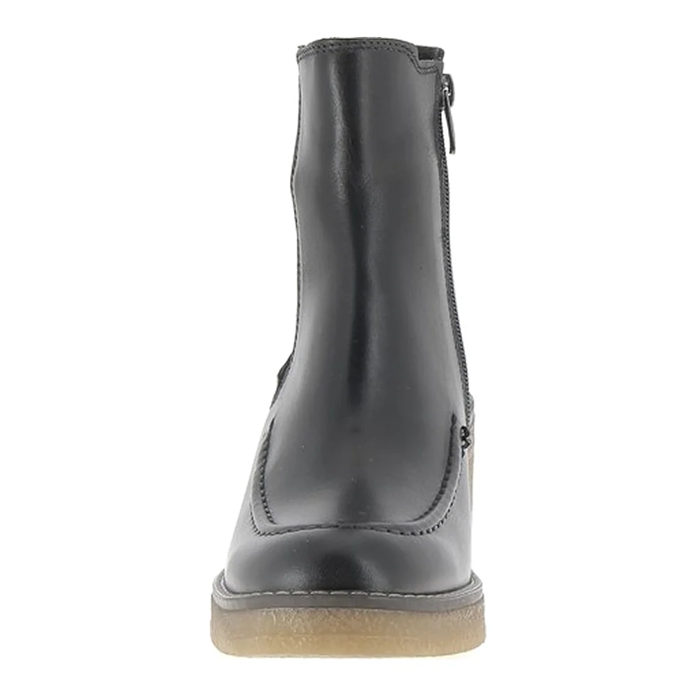 Bottines à talons semelle crêpe ETIVAL UYGUNER Noir, vue de face