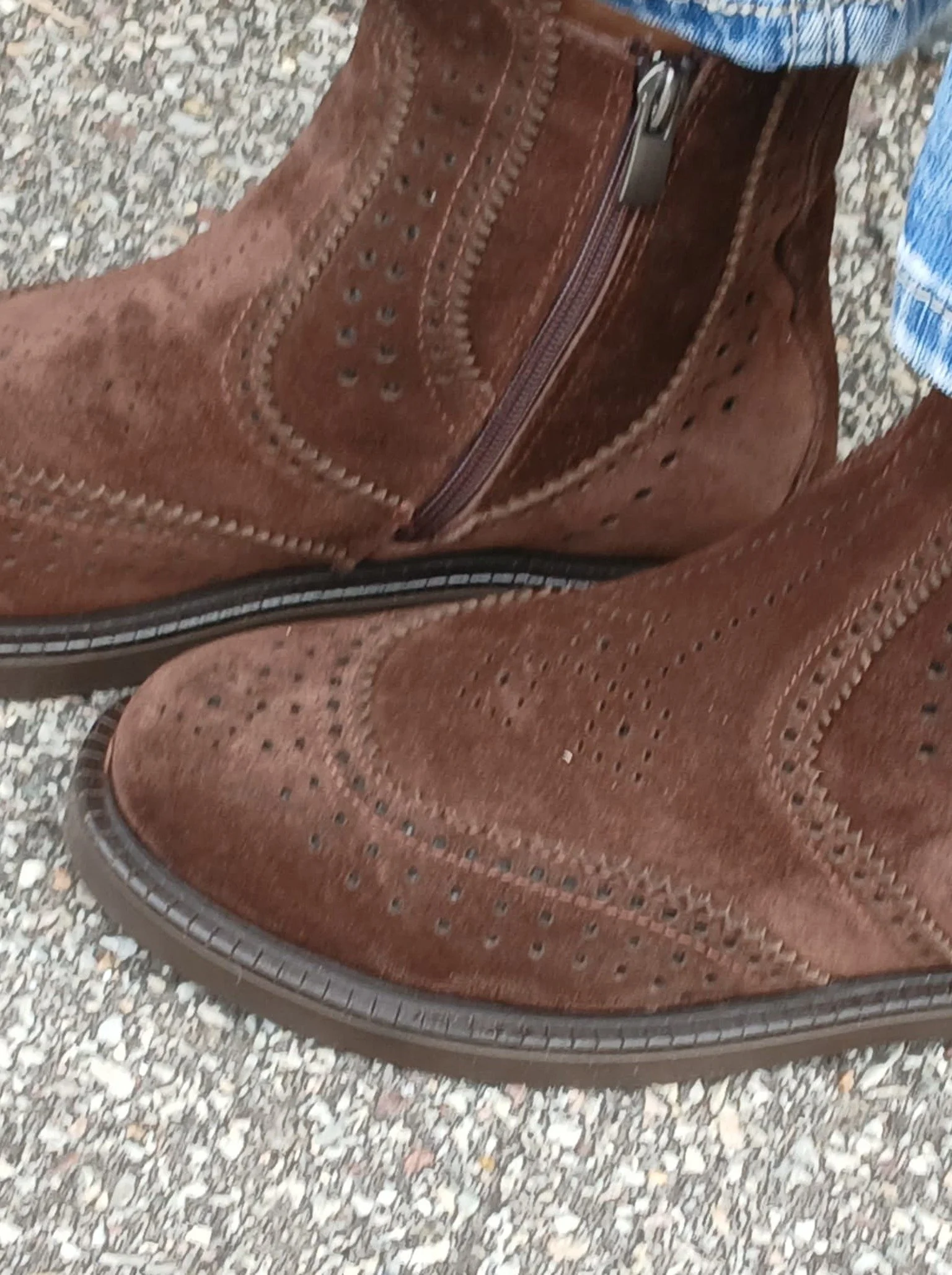 Bottines SALFRANS CROUTE Chocolat, portée